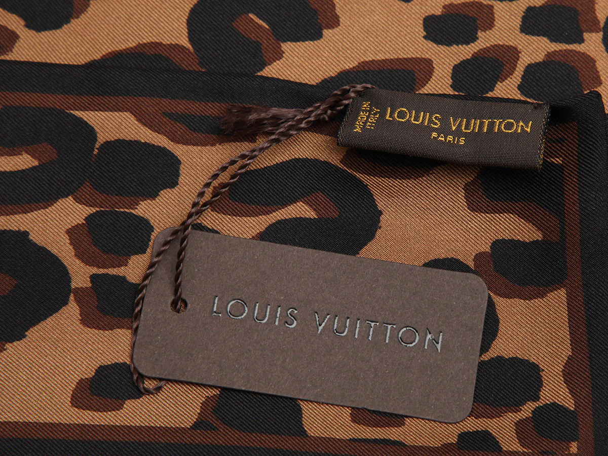 Louis Vuitton Stephen Sprouse Brown Leopard Print Silk Bandeau - Image 3