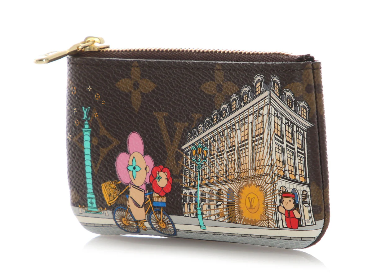 Louis Vuitton 2022 Monogram Christmas Animation Paris Key Pouch - Image 2