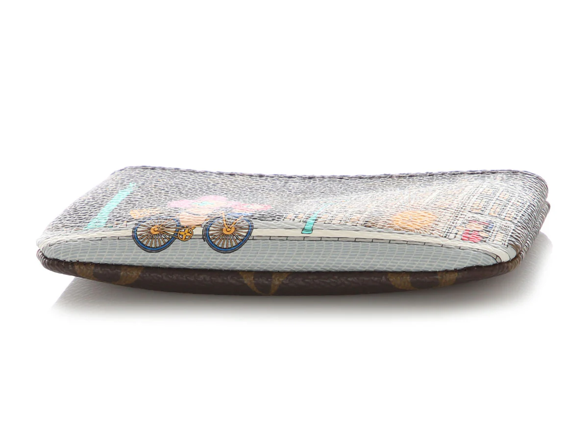 Louis Vuitton 2022 Monogram Christmas Animation Paris Key Pouch - Image 5