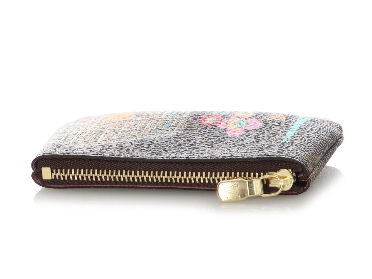 Louis Vuitton 2022 Monogram Christmas Animation Paris Key Pouch - Image 6