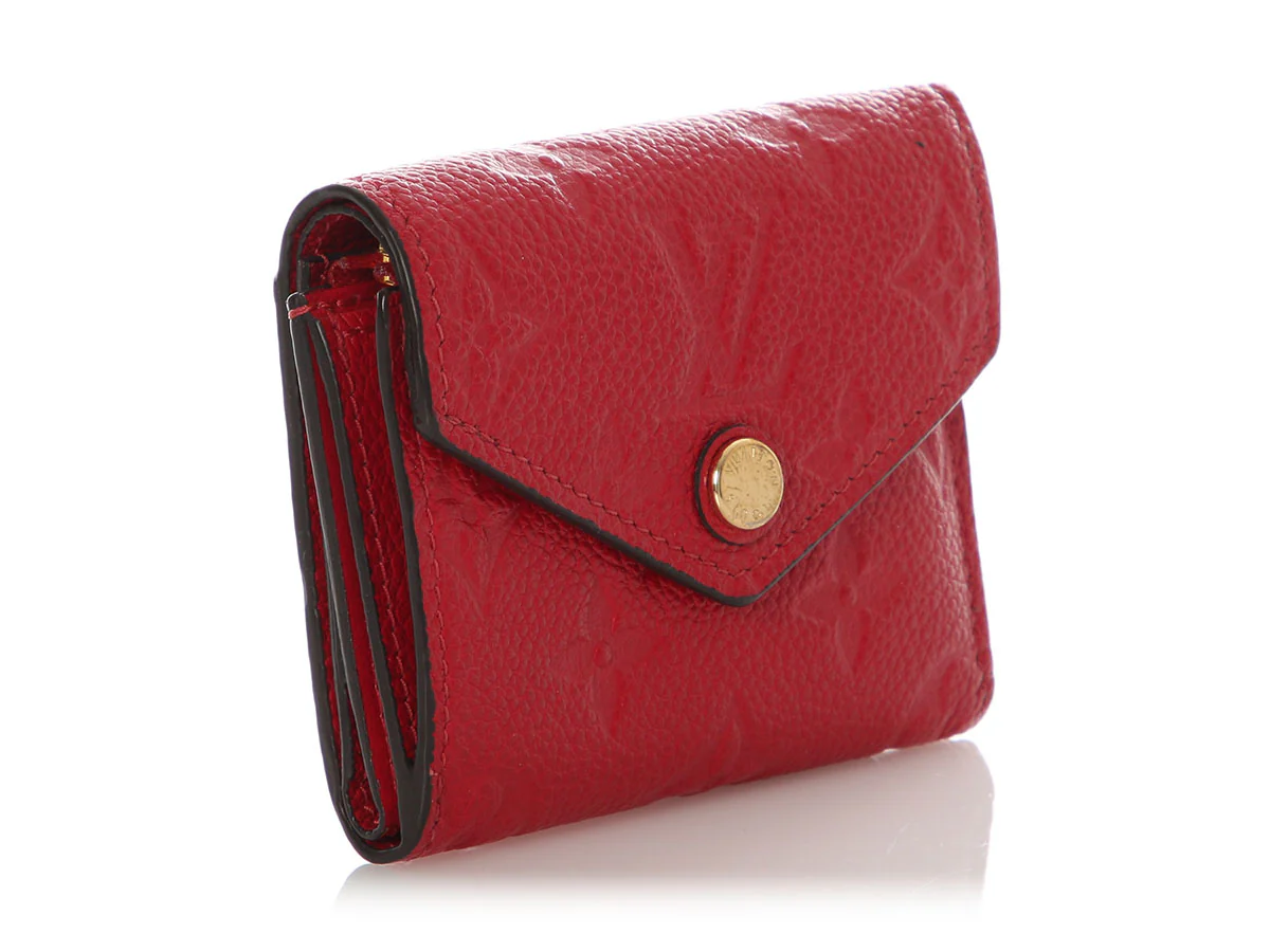 Louis Vuitton Scarlet Monogram Empreinte Zoe Wallet - Image 4