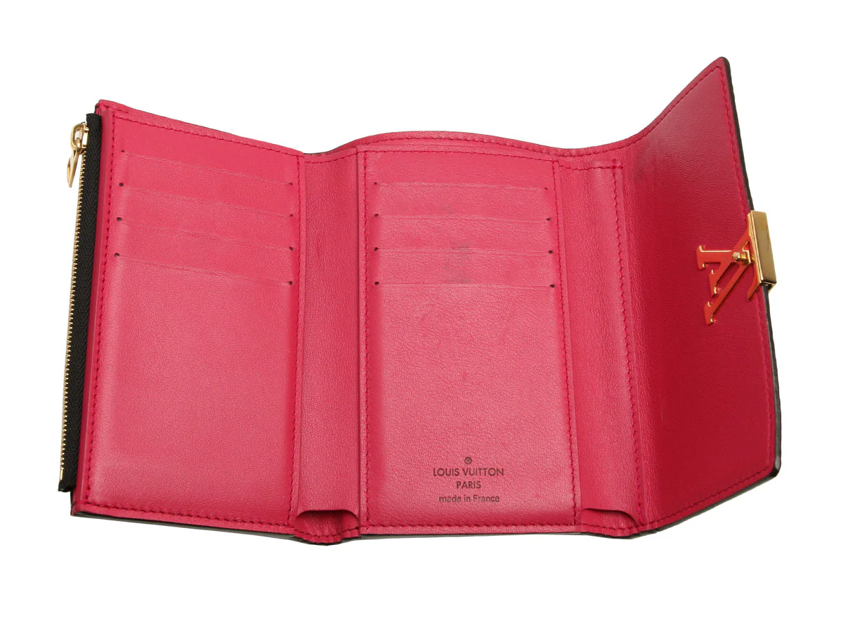 Louis Vuitton Black Taurillon Leather Capucines Compact Wallet - Image 7