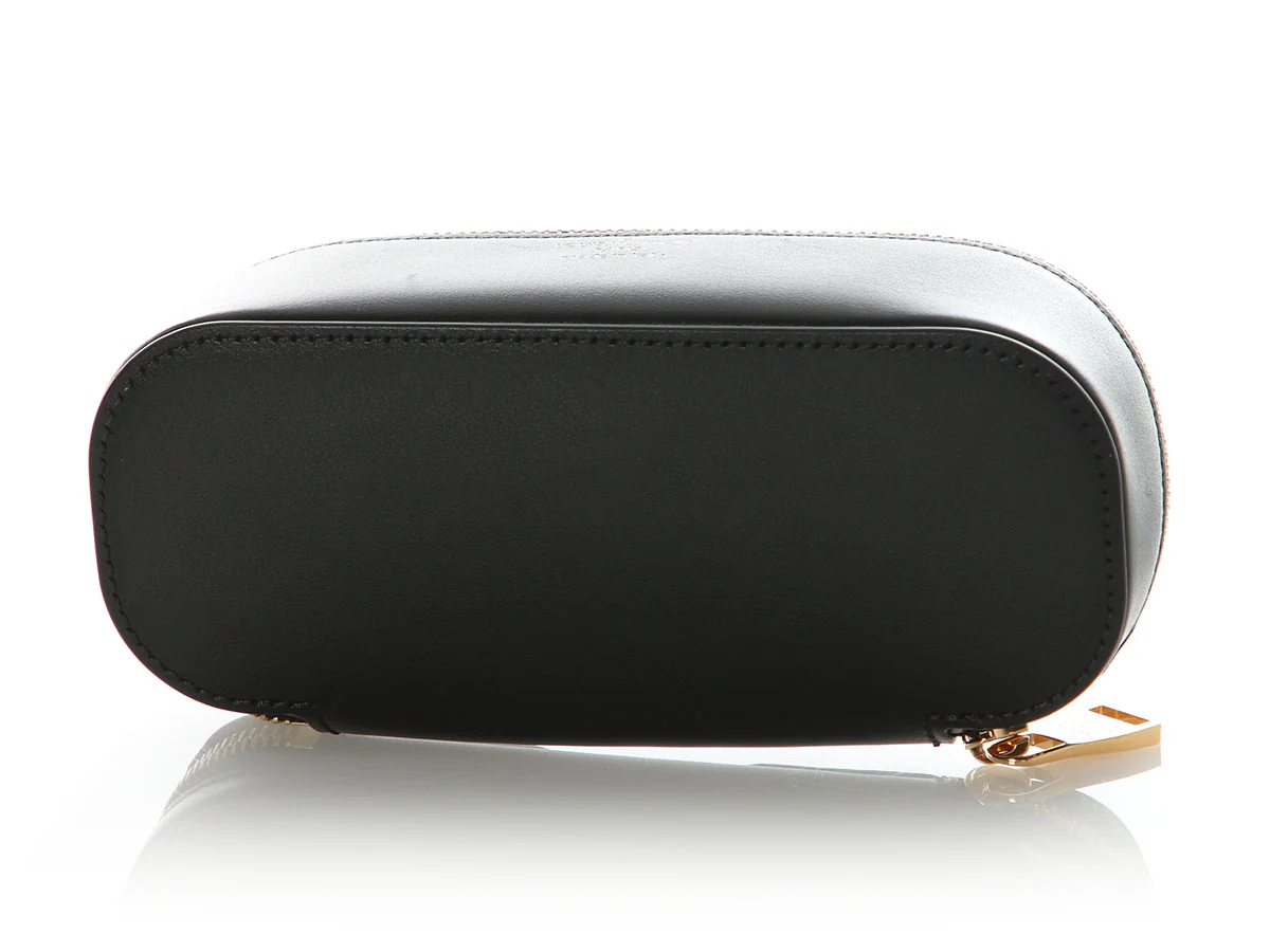 Louis Vuitton Monogram and Black Leather Sunglasses Pouch GM - Image 5