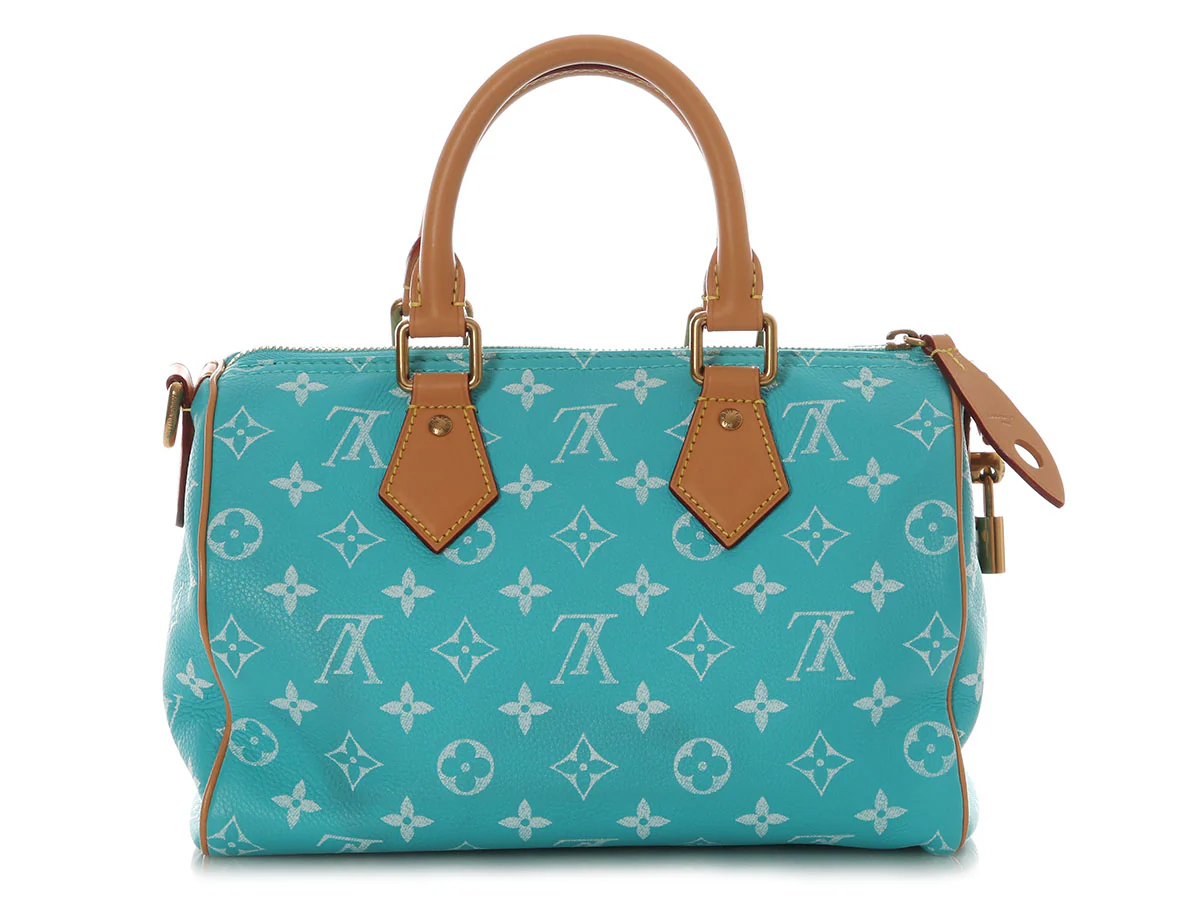 Louis Vuitton Turquoise Calfskin Speedy P9 Bandoulière 25 - Image 5