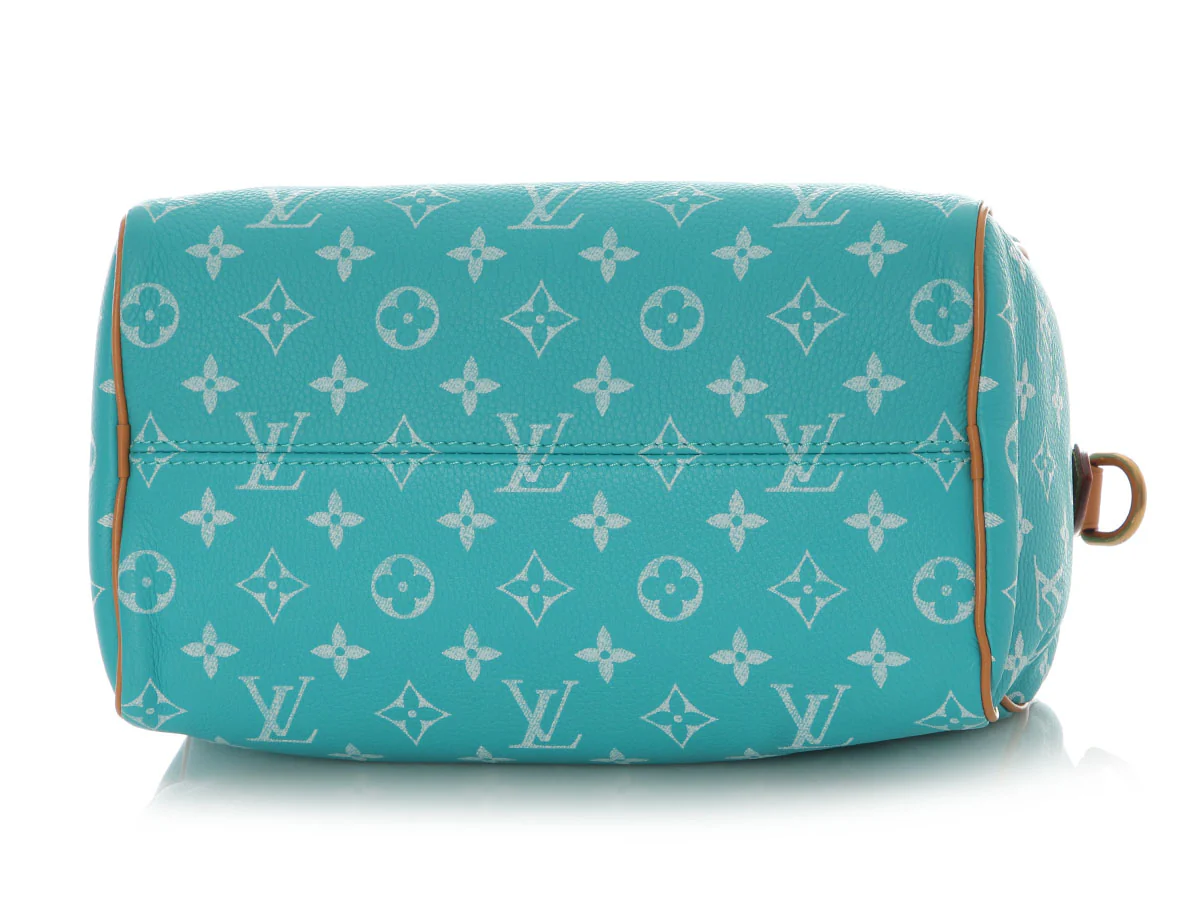Louis Vuitton Turquoise Calfskin Speedy P9 Bandoulière 25 - Image 7