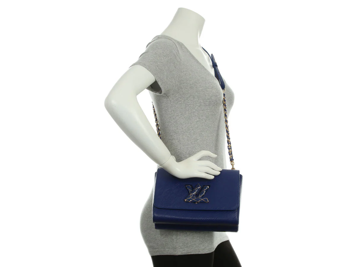Louis Vuitton Blue Epi Enamel Twist MM - Image 9