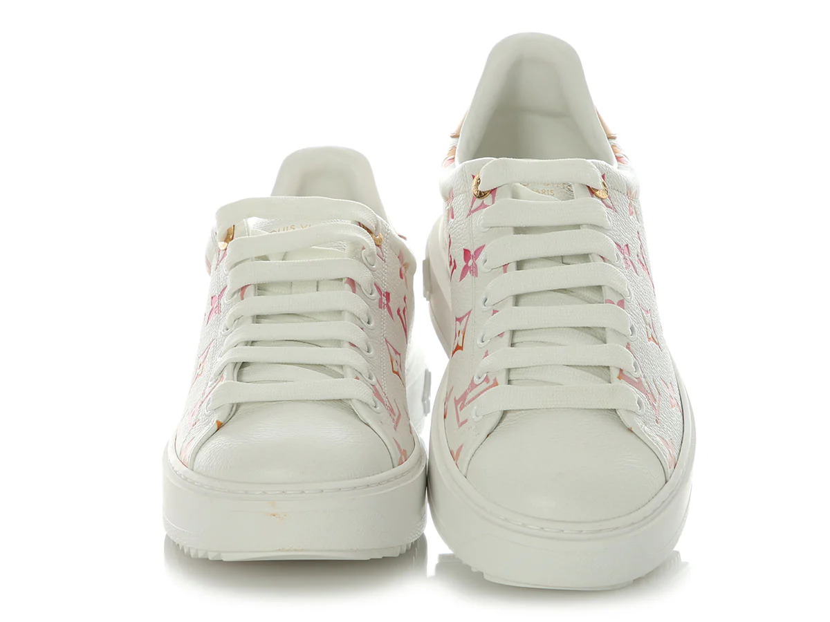 Louis Vuitton White Time Out Sneakers - Image 2