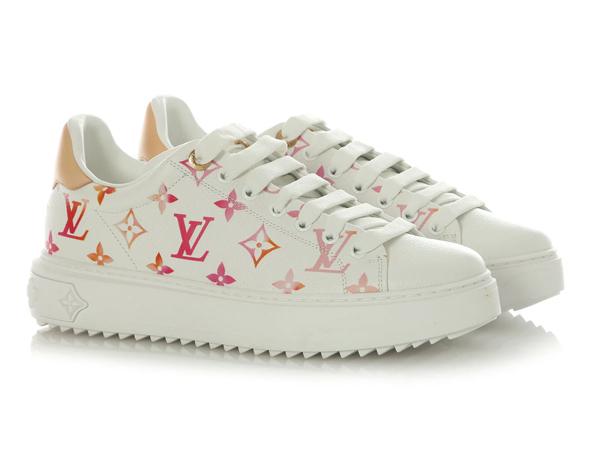 Louis Vuitton White Time Out Sneakers - Image 5