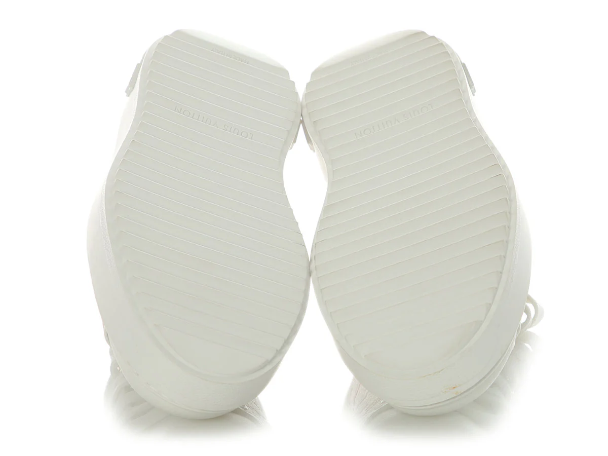 Louis Vuitton White Time Out Sneakers - Image 7