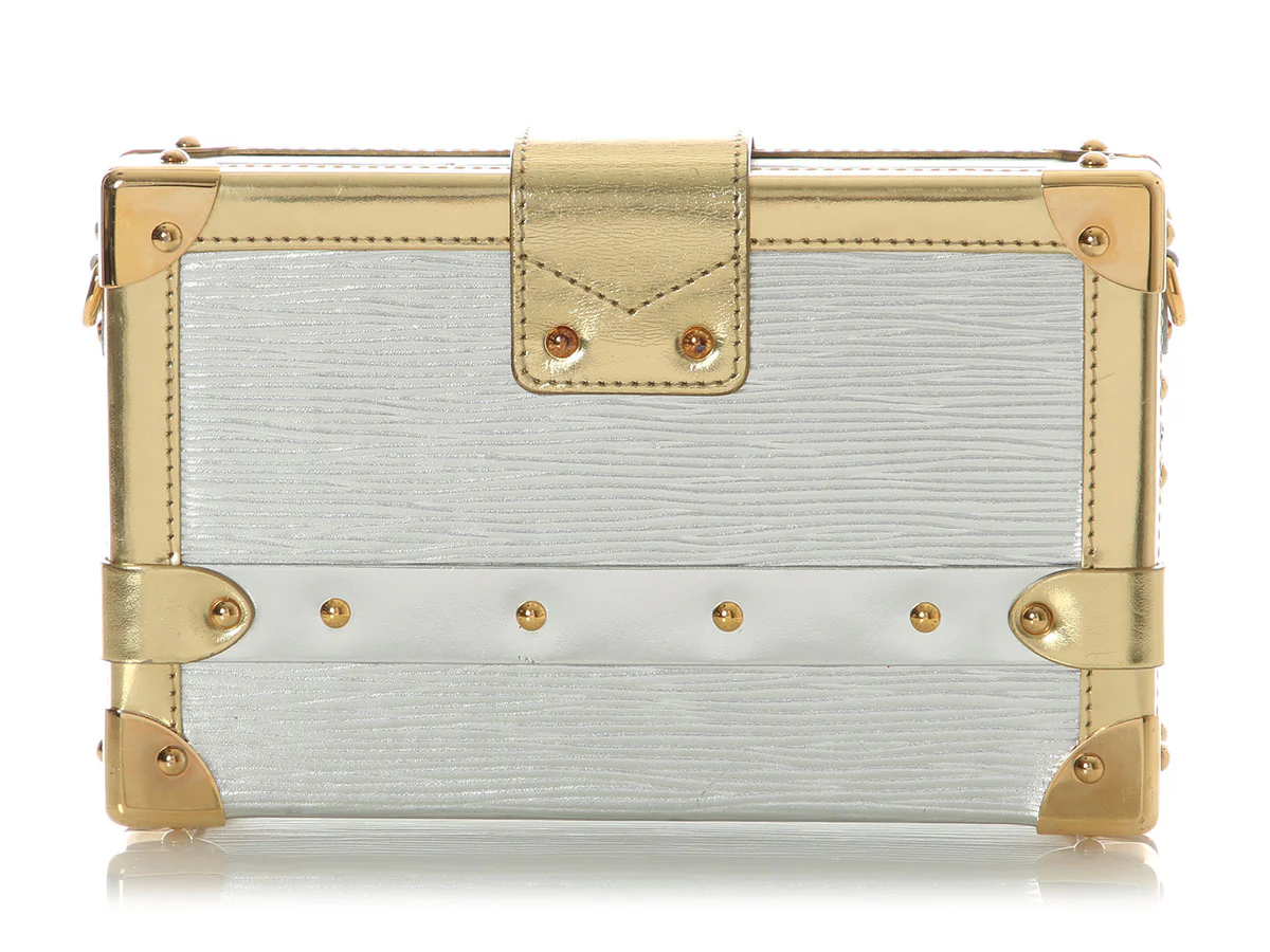 Louis Vuitton Silver and Gold Epi Petite Malle - Image 4