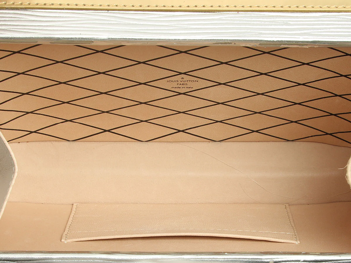 Louis Vuitton Silver and Gold Epi Petite Malle - Image 8