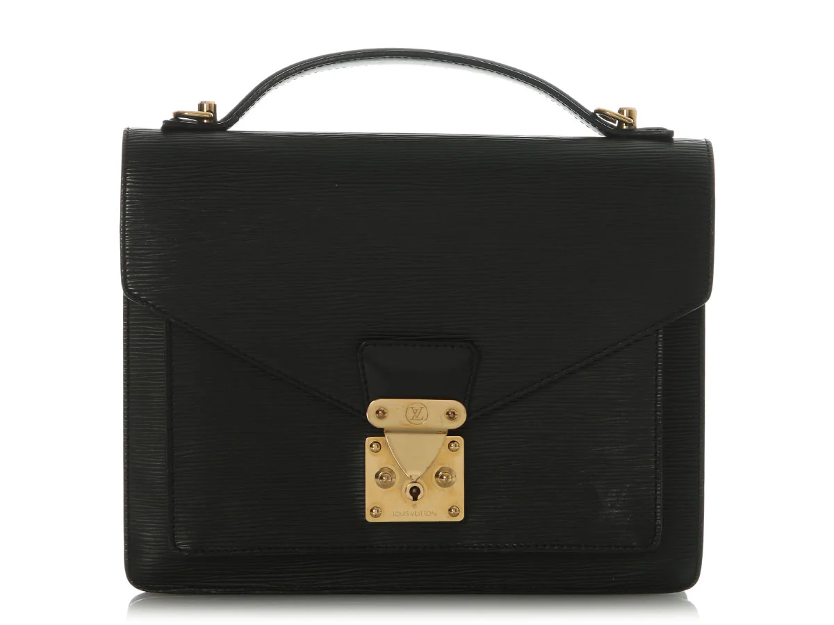 Louis Vuitton Black Epi Monceau