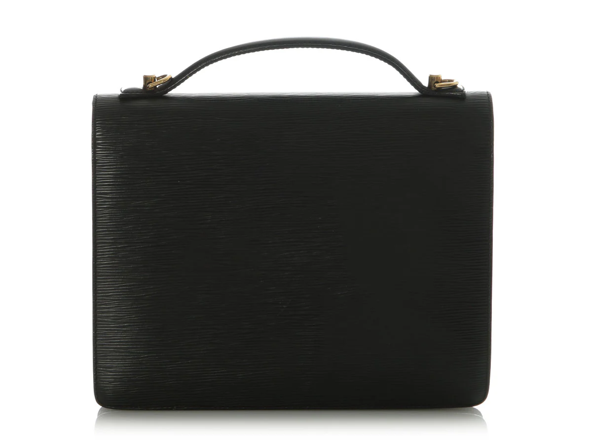 Louis Vuitton Black Epi Monceau - Image 4