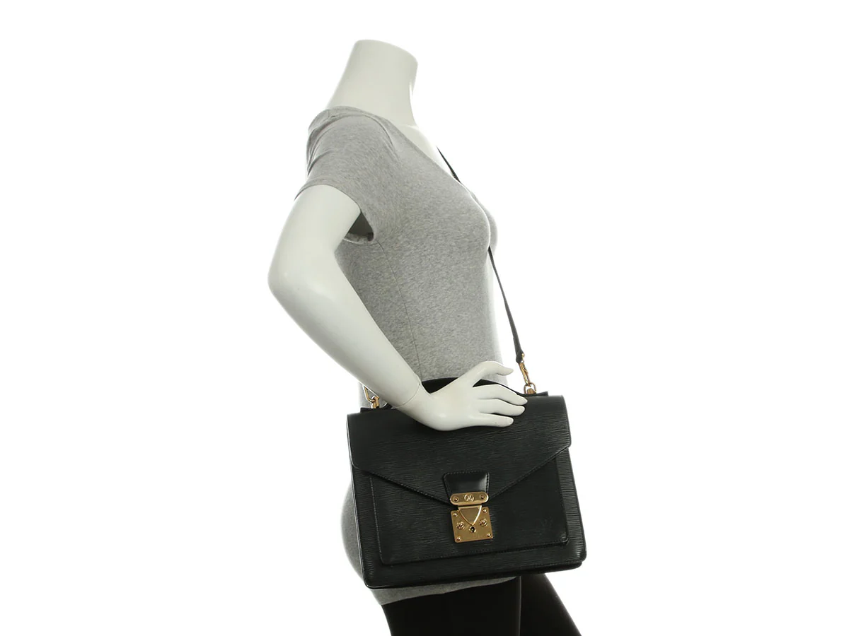 Louis Vuitton Black Epi Monceau - Image 9