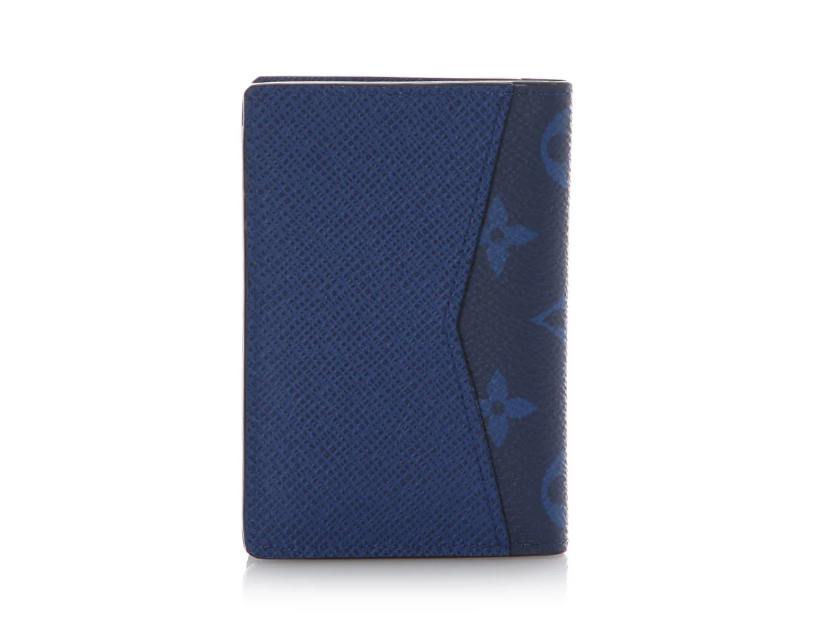 Louis Vuitton Cobalt Blue Monogram Taigarama Pocket Organizer - Image 3
