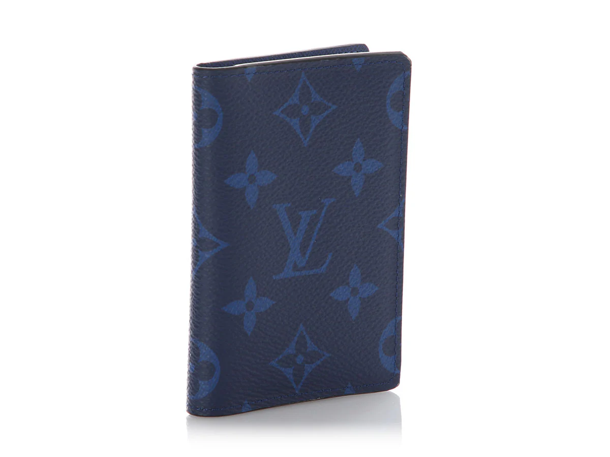 Louis Vuitton Cobalt Blue Monogram Taigarama Pocket Organizer - Image 4
