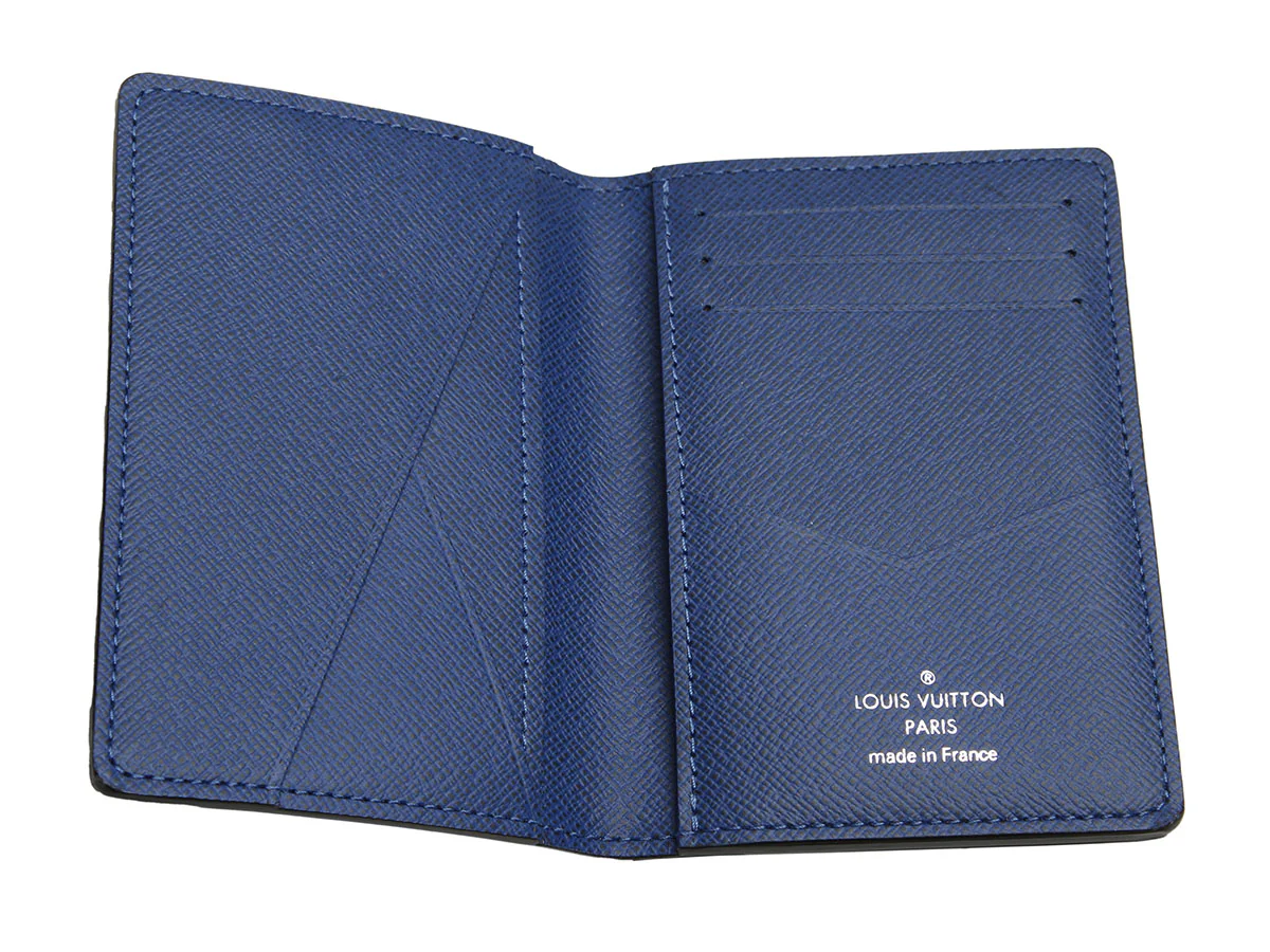 Louis Vuitton Cobalt Blue Monogram Taigarama Pocket Organizer - Image 7