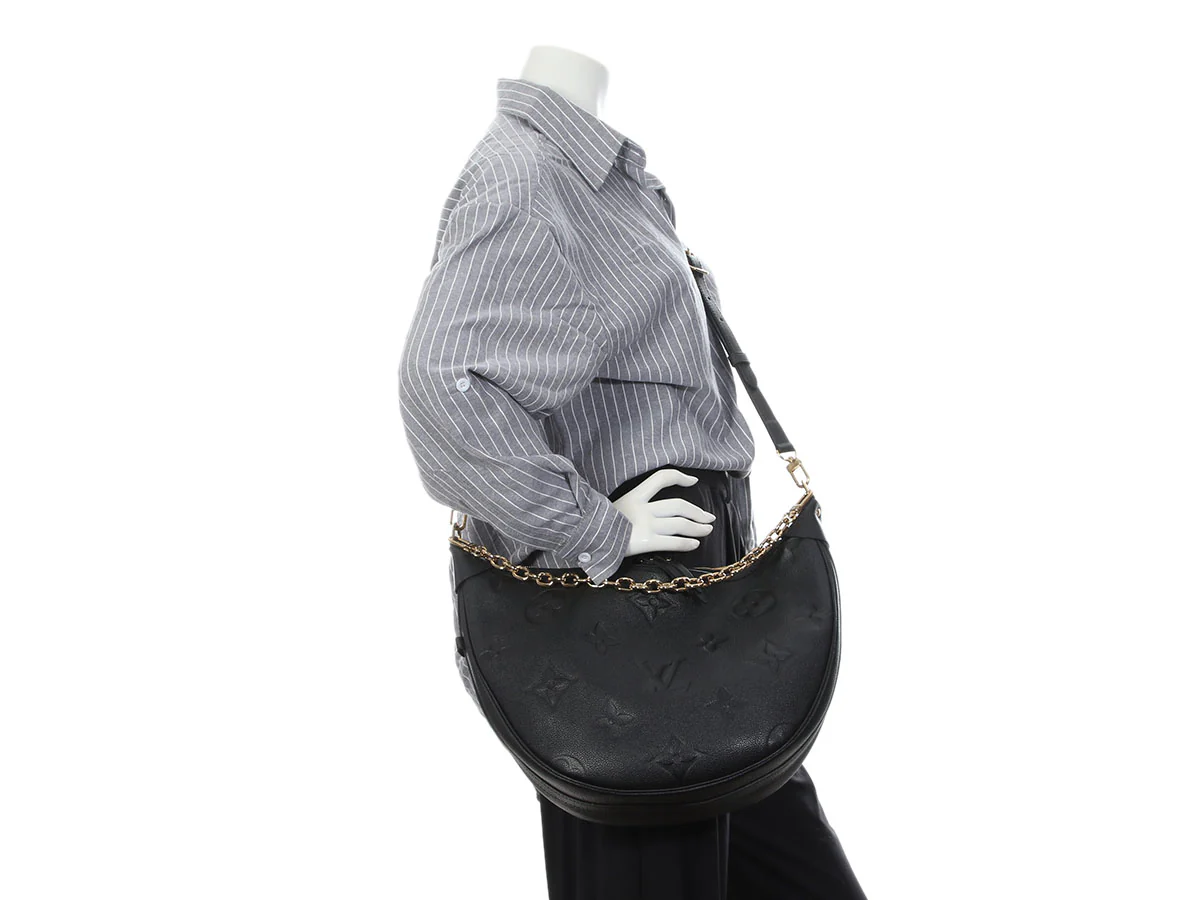 Louis Vuitton Black Monogram Giant Empreinte Loop Hobo - Image 9