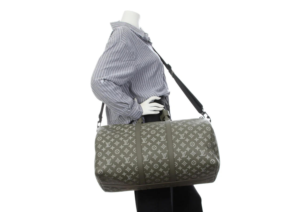 Louis Vuitton Monogram Shadow Keepall Bandoulière 50 - Image 9