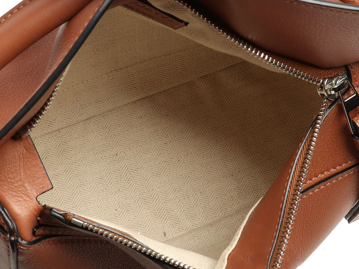 Loewe Small Tan Calfskin Puzzle Bag - Image 8