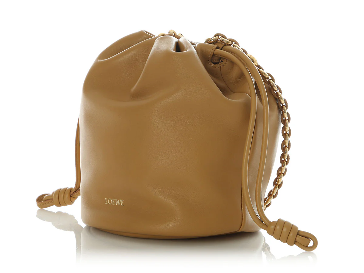 Loewe Medium Sahara Flamenco Bucket Bag - Image 3