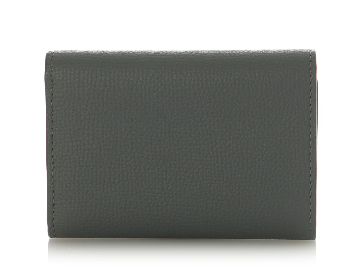 Loewe Asphalt Small Gray Anagram Trifold Wallet - Image 3