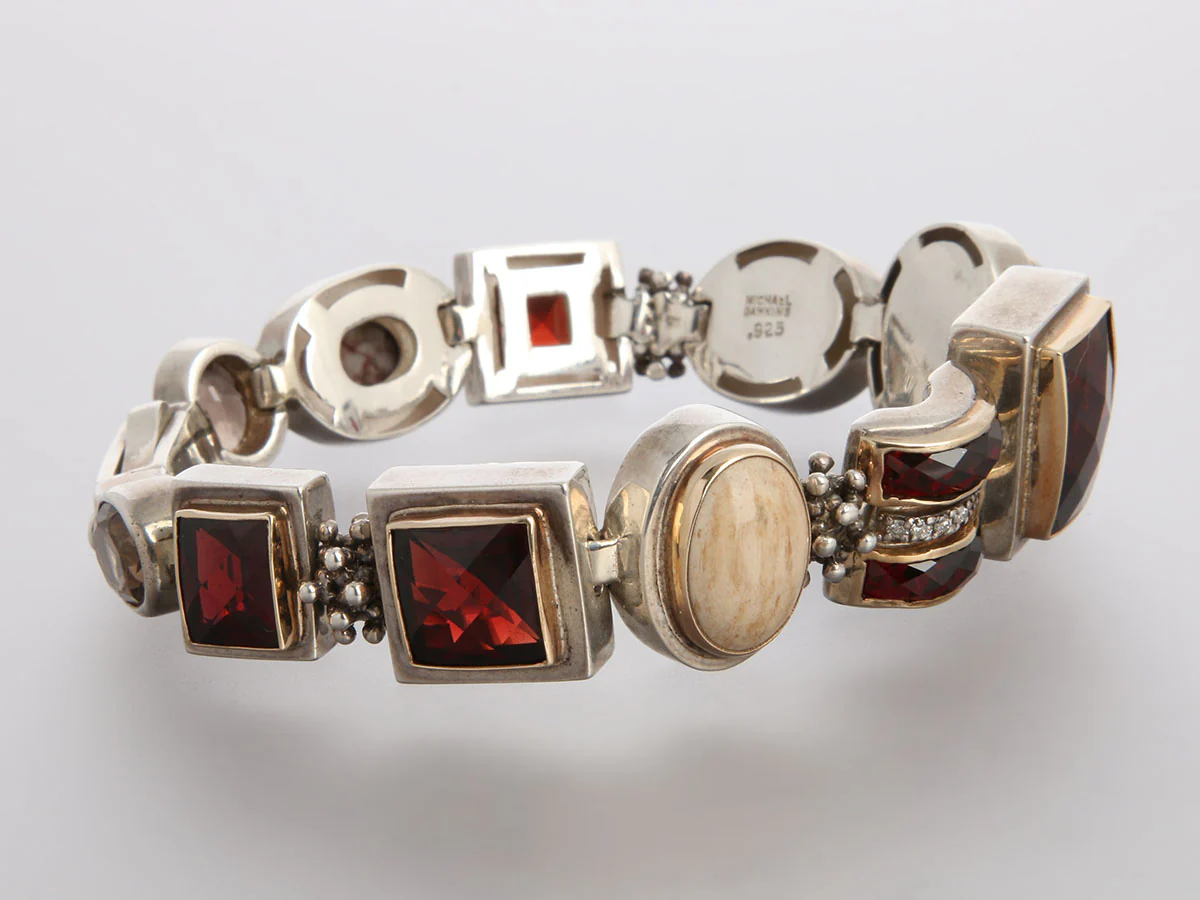 Michael Dawkins Sterling Silver Multistone Bracelet - Image 5