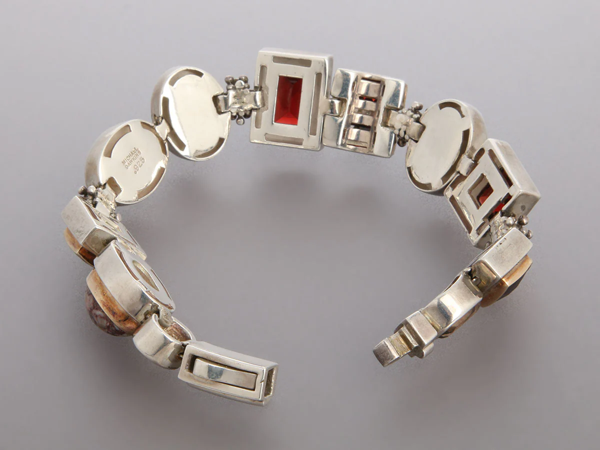 Michael Dawkins Sterling Silver Multistone Bracelet - Image 6