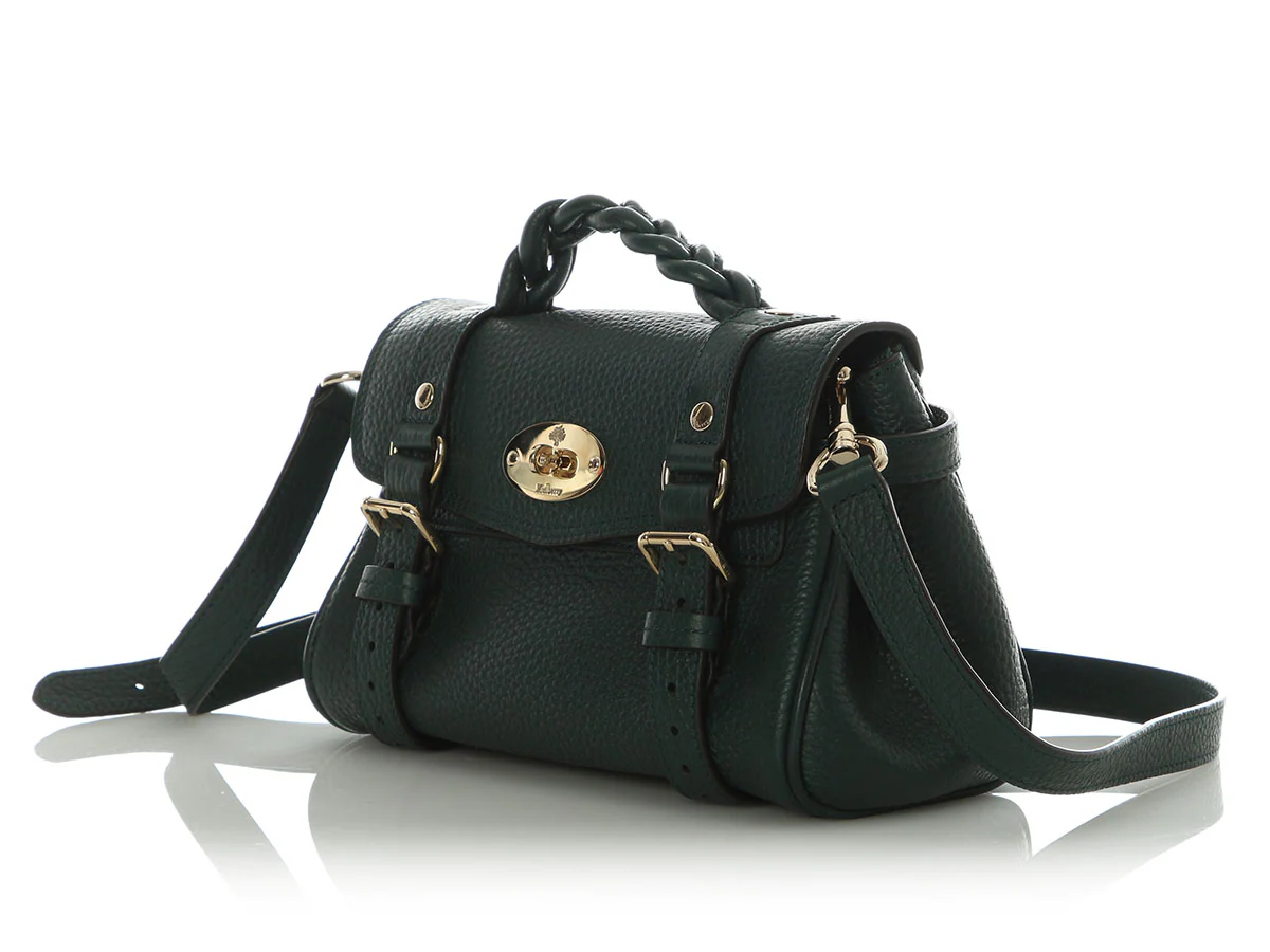 Mulberry Mini Dark Green Alexa - Image 3
