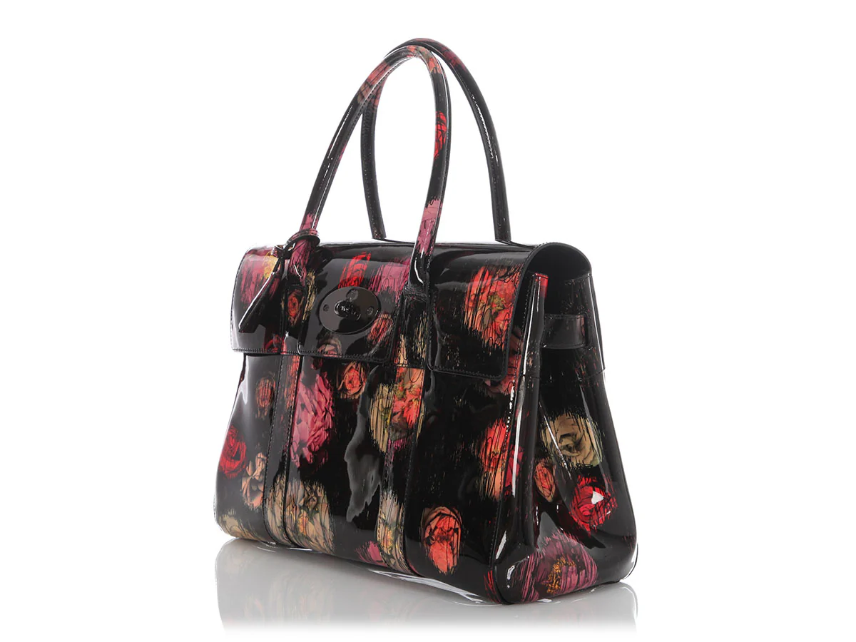 Mulberry Scribbly Flora Patent Leather Bayswater - Image 3