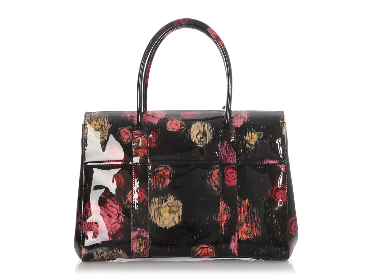 Mulberry Scribbly Flora Patent Leather Bayswater - Image 4