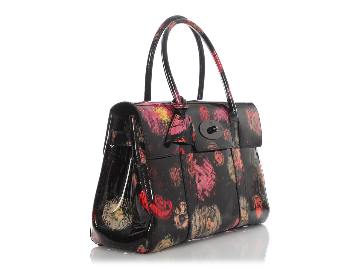 Mulberry Scribbly Flora Patent Leather Bayswater - Image 5