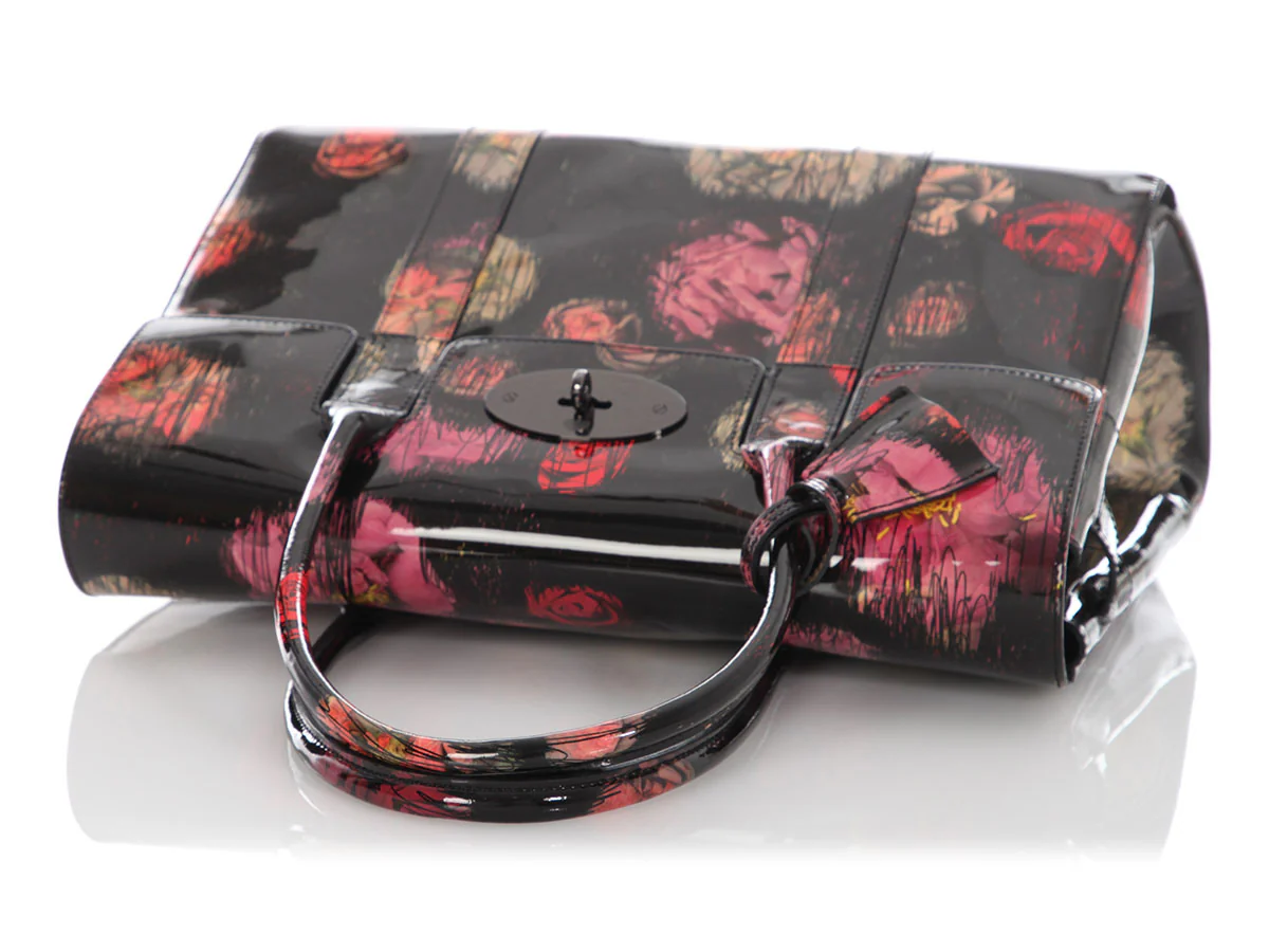 Mulberry Scribbly Flora Patent Leather Bayswater - Image 7