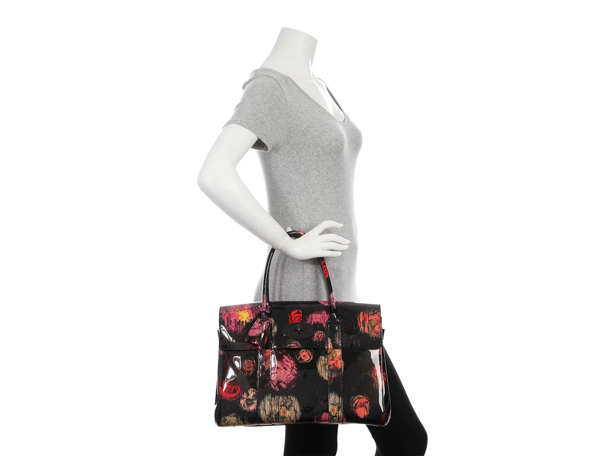 Mulberry Scribbly Flora Patent Leather Bayswater - Image 9