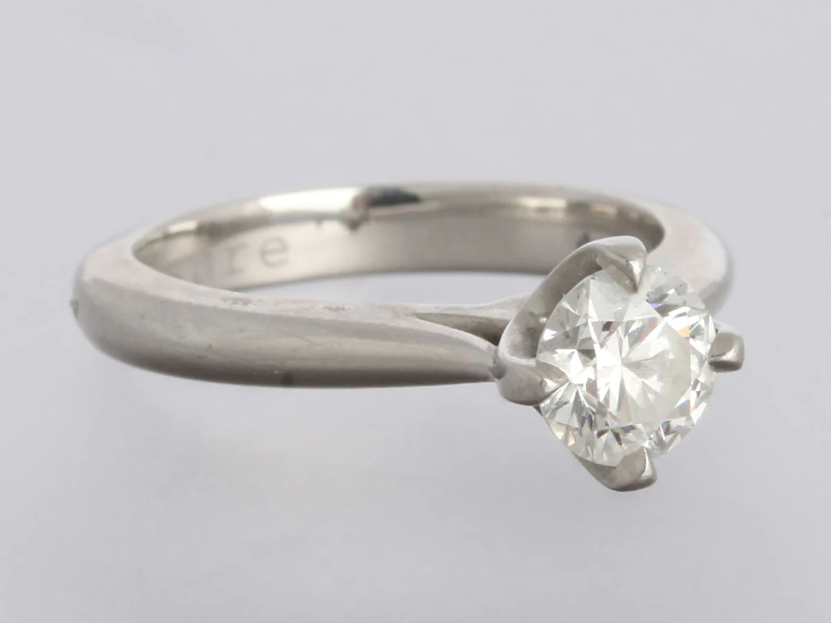Platinum 0.60-Carat Diamond Engagement Ring - Image 5