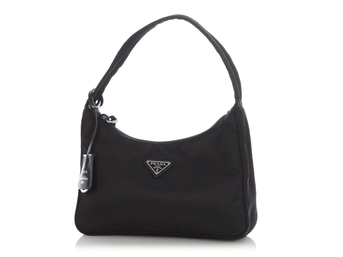 Prada Mini Black Nylon Re-Edition 2000 Bag - Image 2