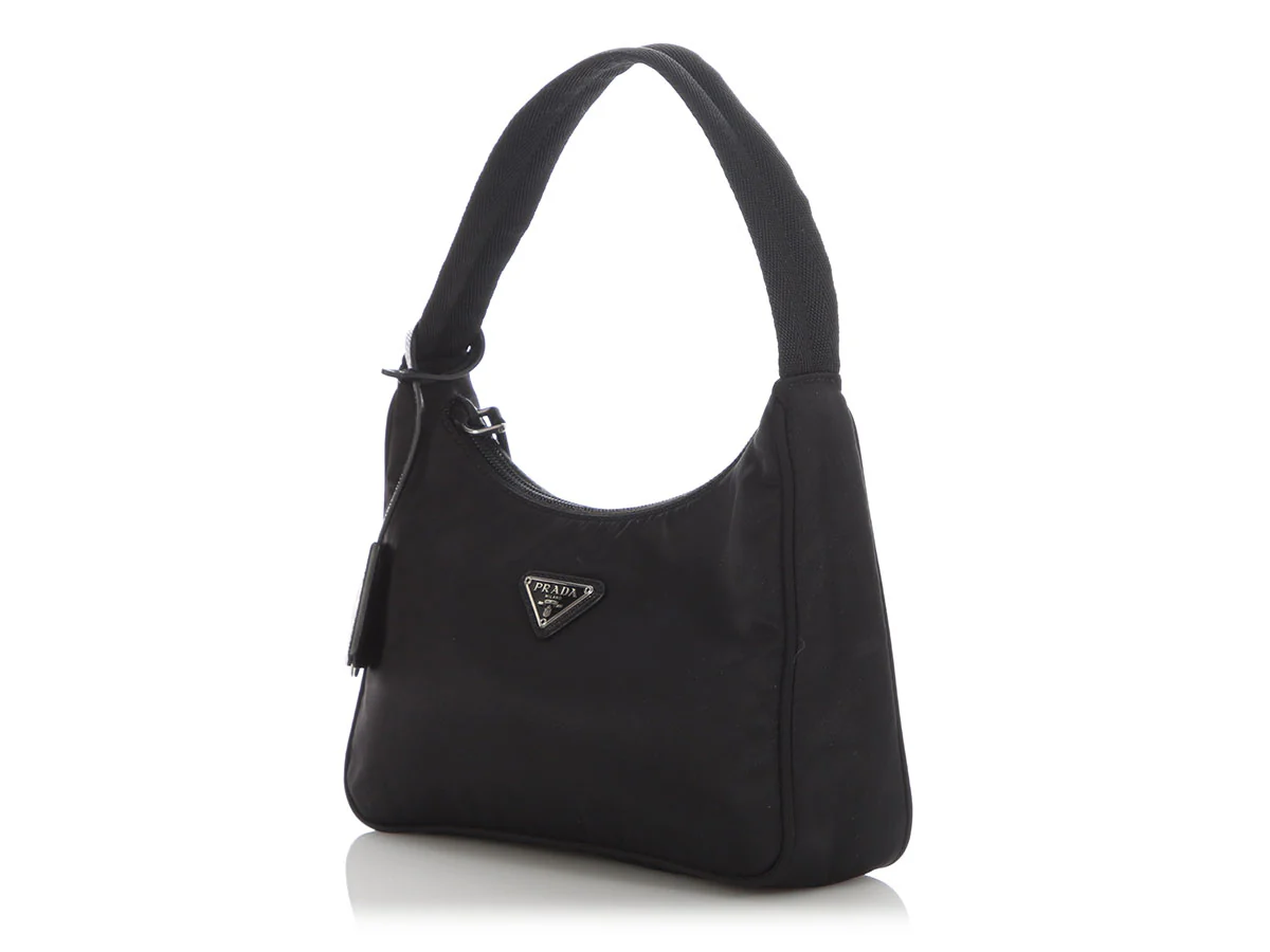 Prada Mini Black Nylon Re-Edition 2000 Bag - Image 3