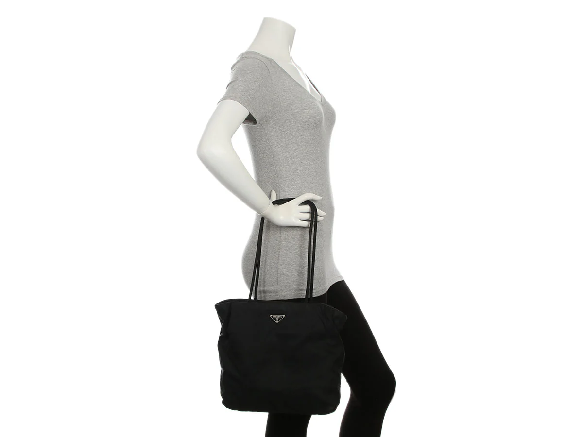 Prada Black Tessuto Nylon Tote - Image 9