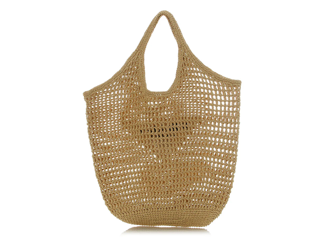Prada Woven Raffia Tote - Image 4