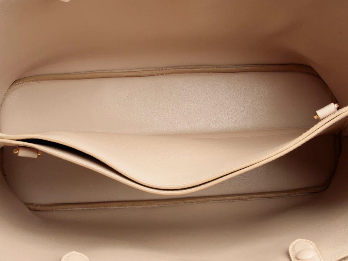 Prada Cream Double Belt Tote - Image 8