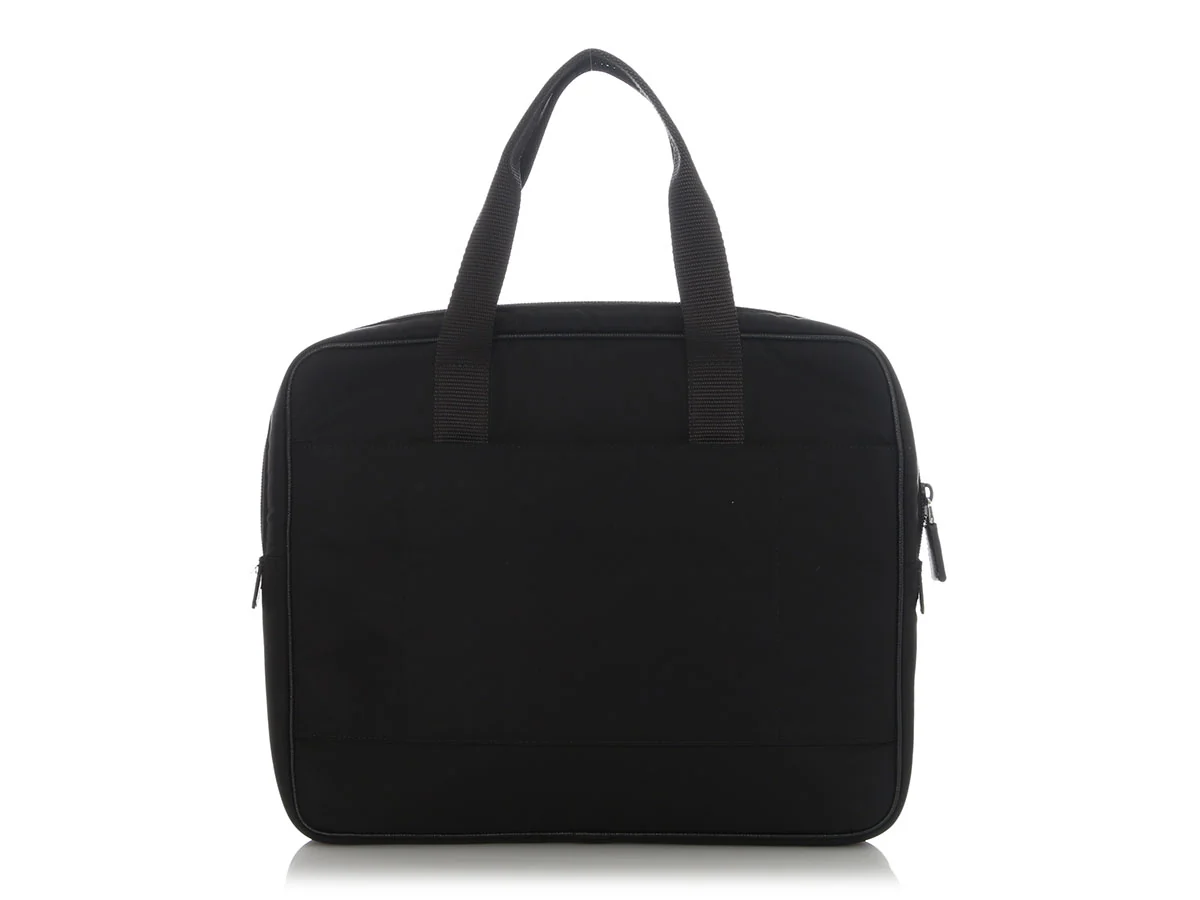 Prada Small Black Nylon Briefcase - Image 4