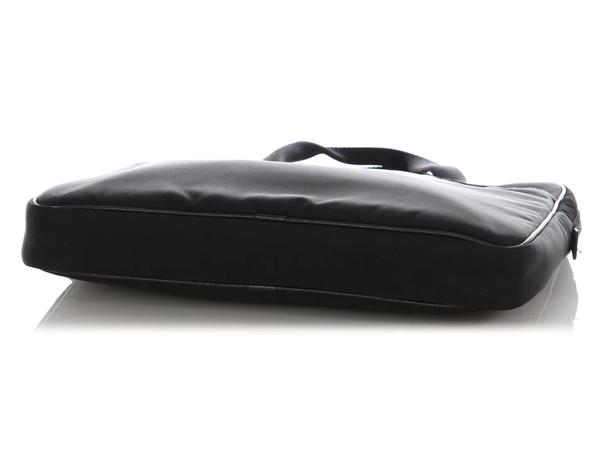 Prada Small Black Nylon Briefcase - Image 6