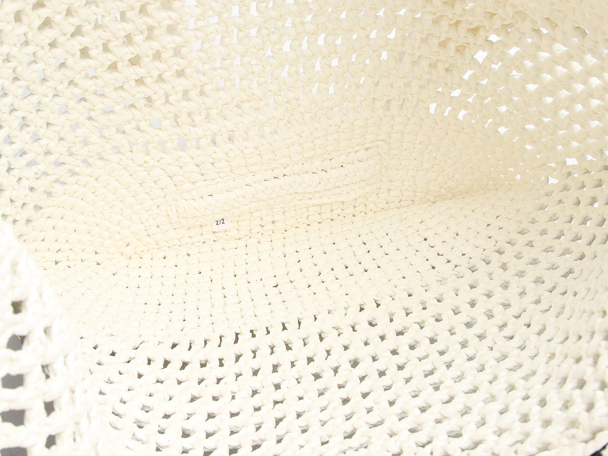 Prada white woven raffia tote - Image 6