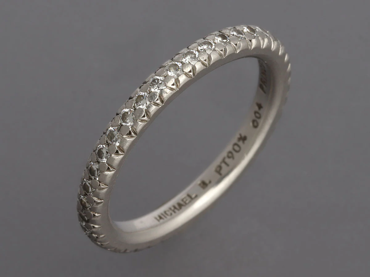Michael B. Platinum Diamond Royal Princess Eternity Band - Image 2