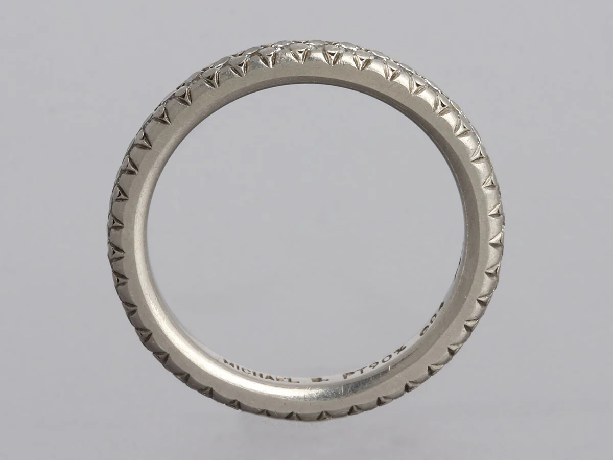 Michael B. Platinum Diamond Royal Princess Eternity Band - Image 4
