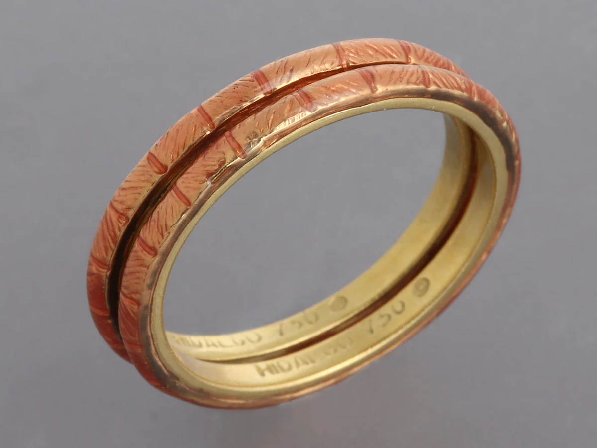 Hidalgo 18K Rose Gold Ring Guard Set - Image 2