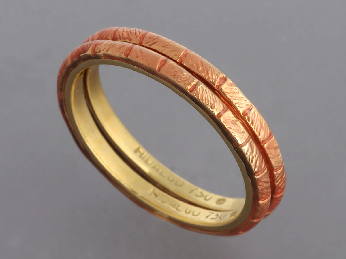 Hidalgo 18K Rose Gold Ring Guard Set - Image 3