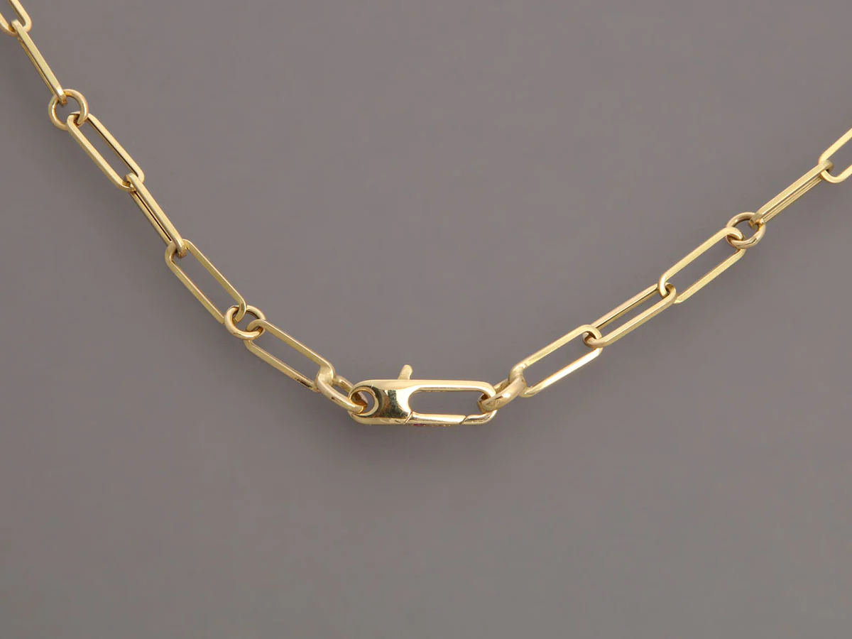 Roberto Coin 18K Yellow Gold Paperclip Chain - Image 4