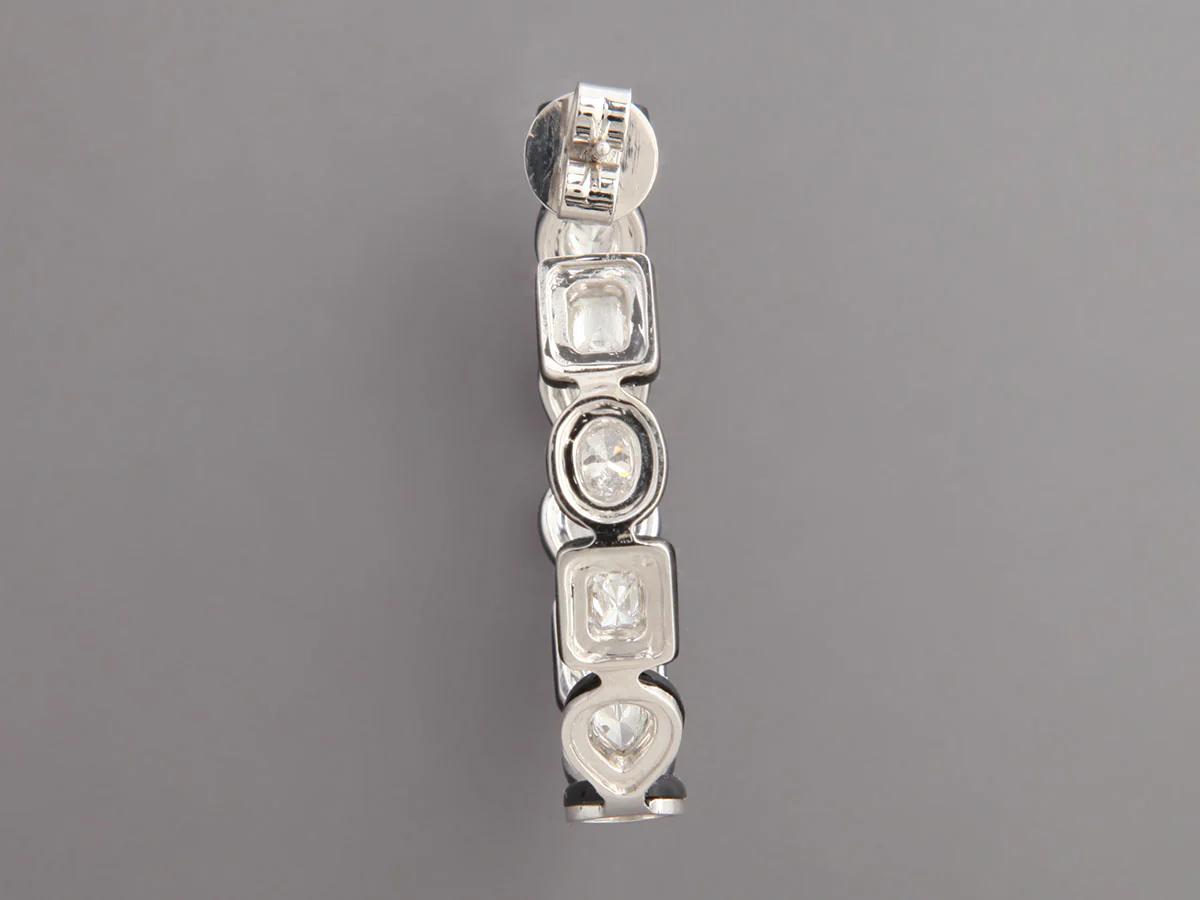 Ruchi New York 18K White Gold 4.28-Carat Diamond and Agate Earrings - Image 4