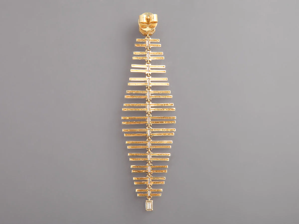 Ruchi New York 18K Yellow Gold Diamond Solano Chandelier Earrings - Image 4